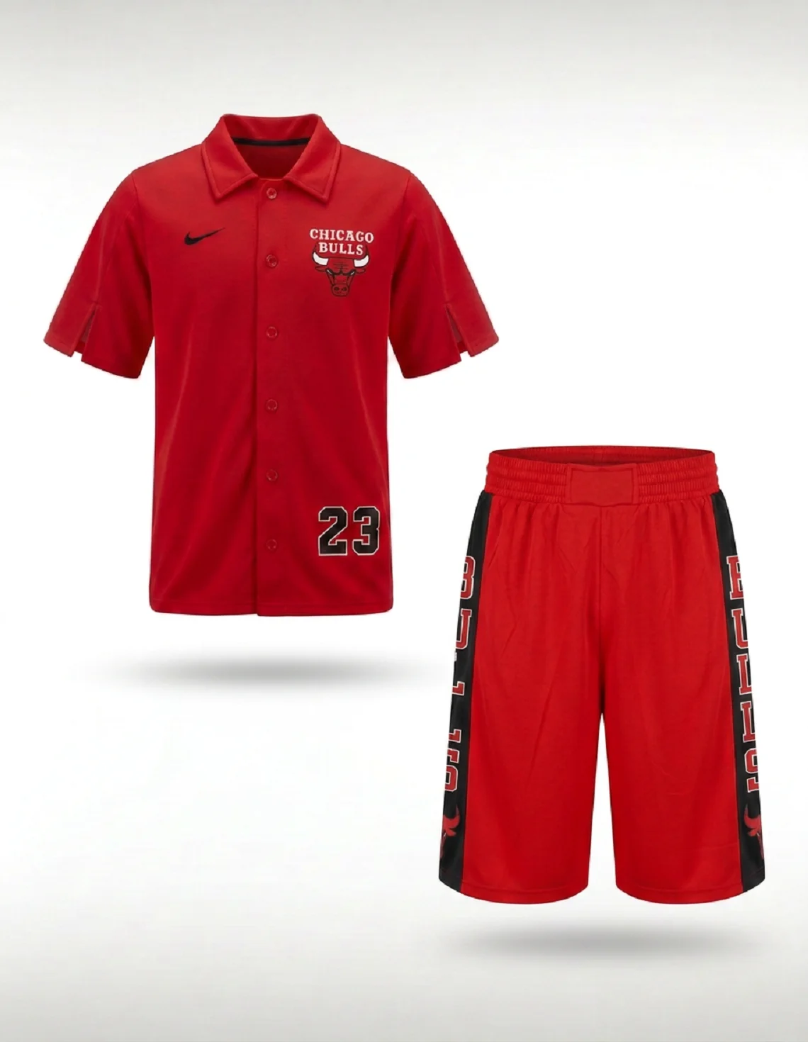 ست پیراهن و شلوارک بیسبال مردانه نایک Nike Bulls Baseball Set M
